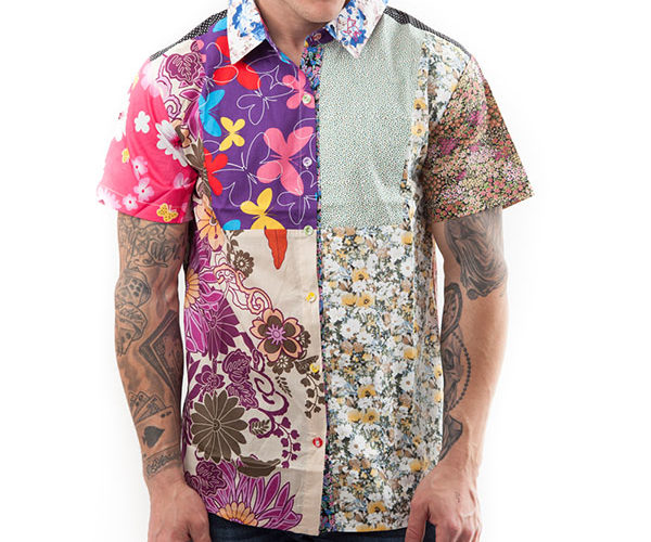 Short sleeved, Flower shirt, Part Shirt, Loud Shirt, Mutts Nuts, Shite Shirt, Loud Party Shirt, Pattern Shirt