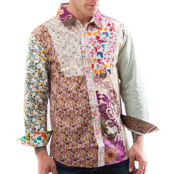 Flower shirt, Party Shirt, Loud Shirt, Mutts Nuts, Shite Shirt, Loud Party Shirt, Pattern Shirt